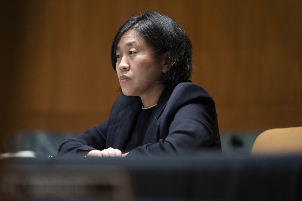 US Trade Representative Katherine Tai during a hearing Wednesday before the Senate Appropriations Subcommittee. Tai said she would closely monitor how China has followed through on the commitments it made in last year’s “phase one” trade deal. Photographer: Getty Images/Bloomberg