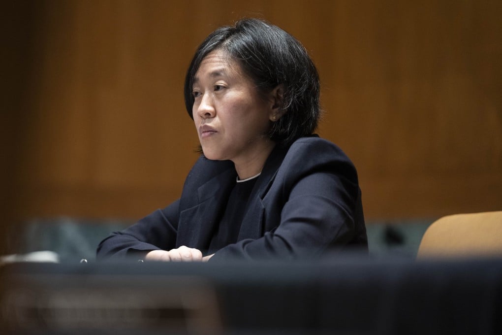 US Trade Representative Katherine Tai during a hearing Wednesday before the Senate Appropriations Subcommittee. Tai said she would closely monitor how China has followed through on the commitments it made in last year’s “phase one” trade deal. Photographer: Getty Images/Bloomberg