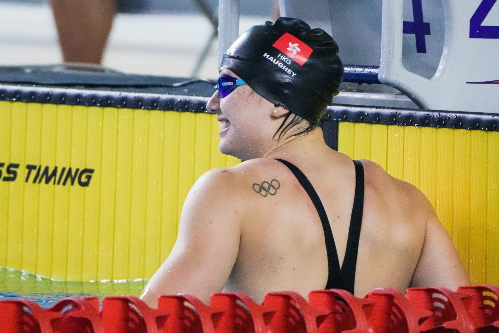 Siobhan Haughey in the Olympic Time Trial at the Sports Institute swimming pool. Photo: Hong Kong Amateur Swimming Association