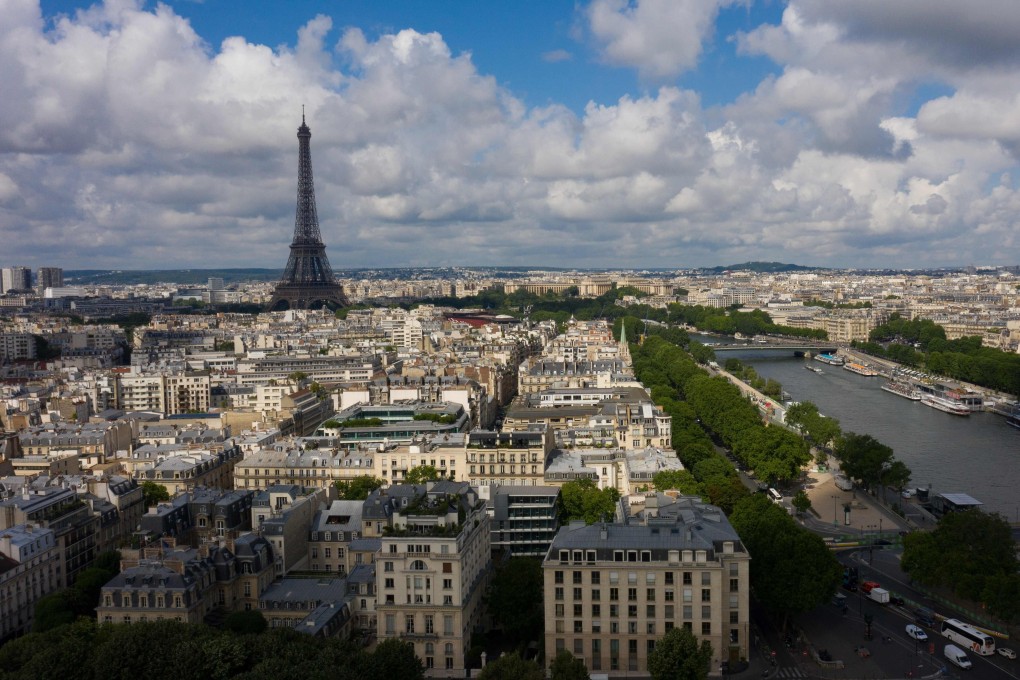 An aerial view of the River Seine in Paris. Photo: AFP