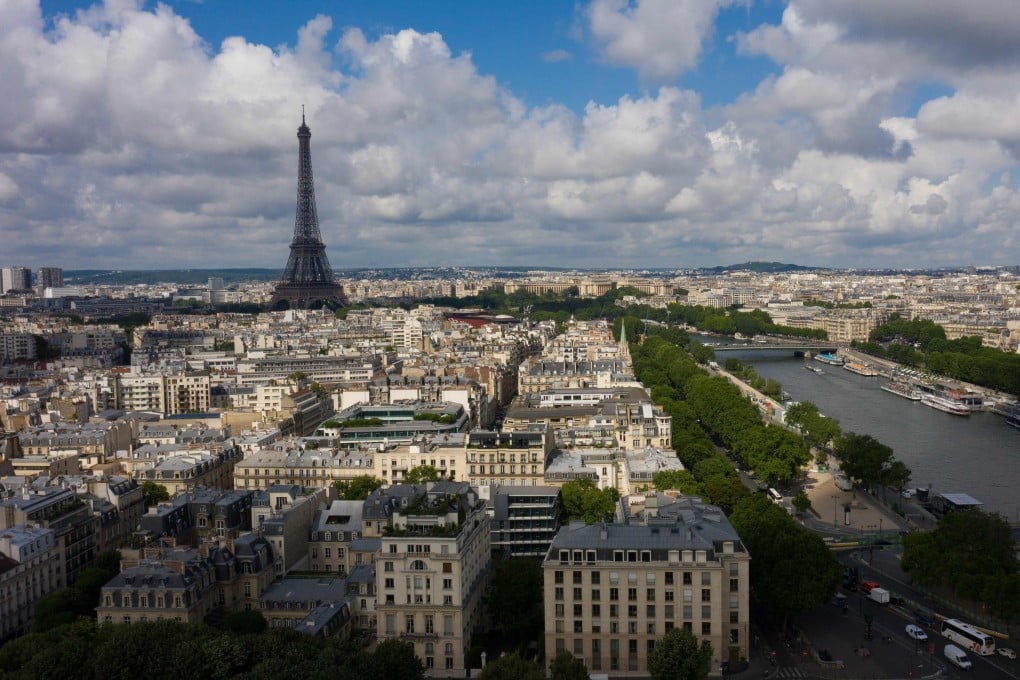 An aerial view of the River Seine in Paris. Photo: AFP