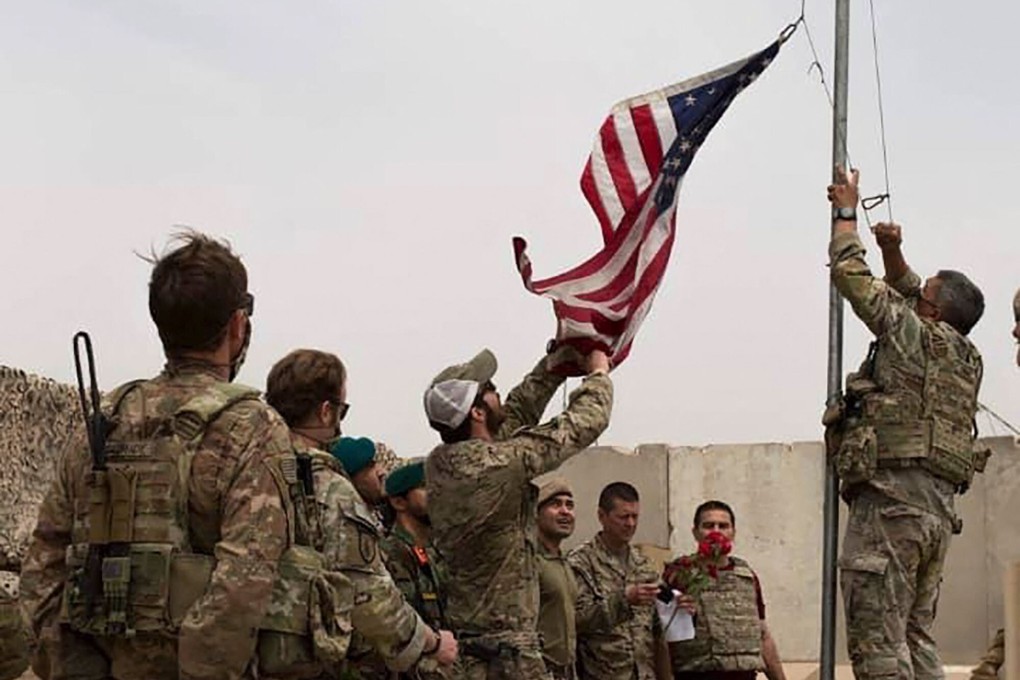 The US military handed over Camp Antonik in the southern Helmand province to Afghan forces on Sunday. Photo: AFP