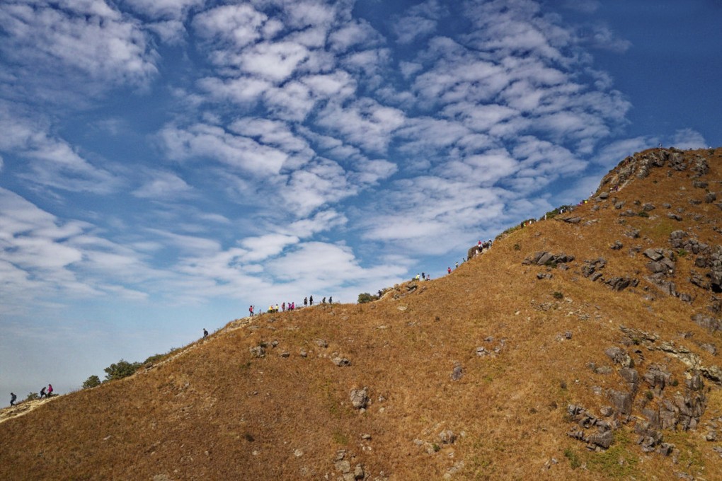 Hikers near the summit of Lantau Peak. Hong Kong’s Lantau Island has some challenging walking routes. Starting from the Ngong Ping plateau makes the climbs less taxing. Photo: Martin Williams