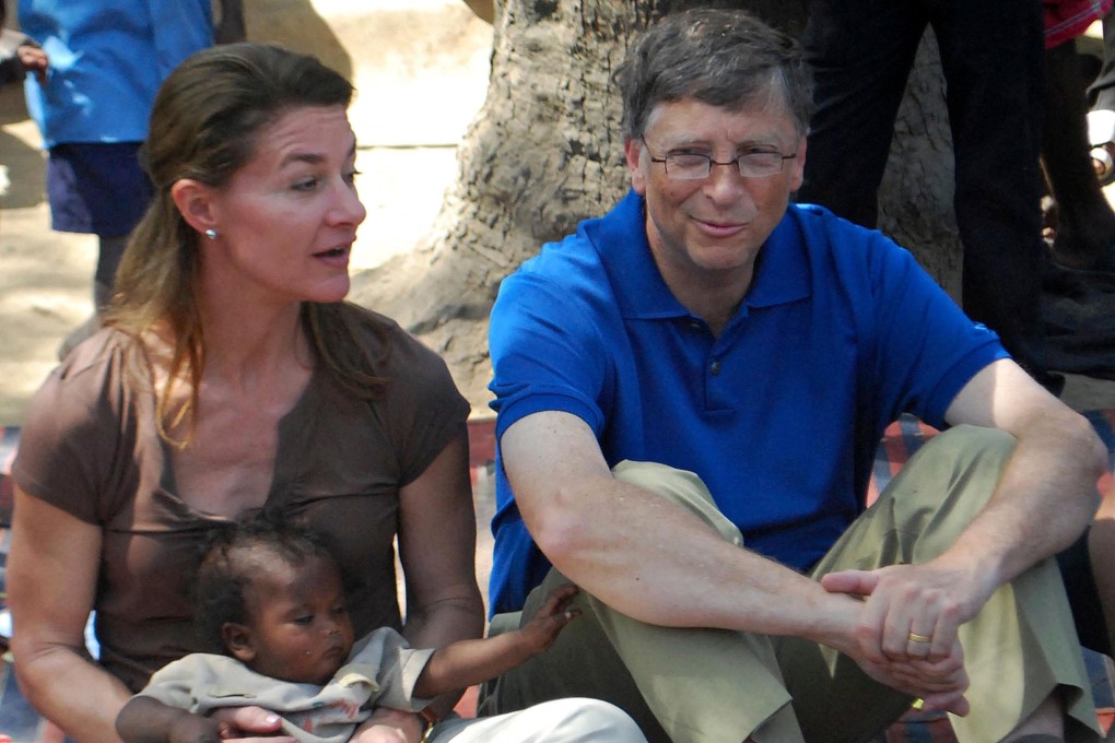 Bill and Melinda Gates during a visit to a village in India's Bihar's state in 2011 File photo: AFP