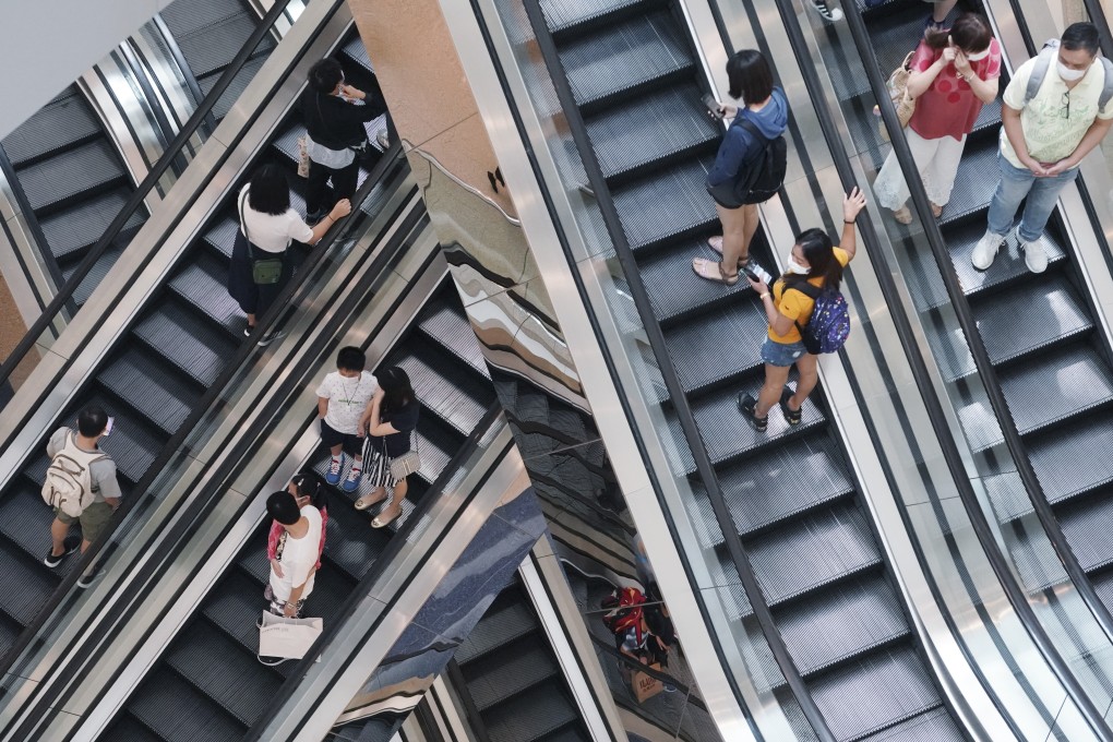 Shoppers crowd Festival Walk shopping mall in Kowloon Tong, Hong Kong in September 2020. UBS likes market laggards as confidence and retail sales rebound. Photo: Felix Wong
