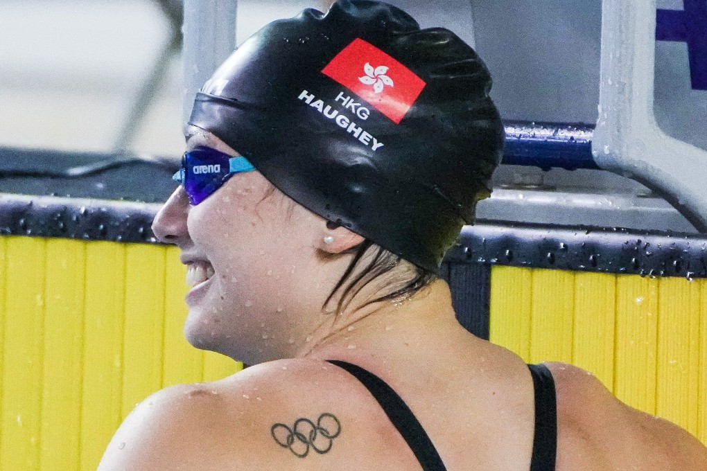 Siobhan Haughey in the Olympic Time Trial at the Hong Kong Sports Institute. Photo: Hong Kong Amateur Swimming Association