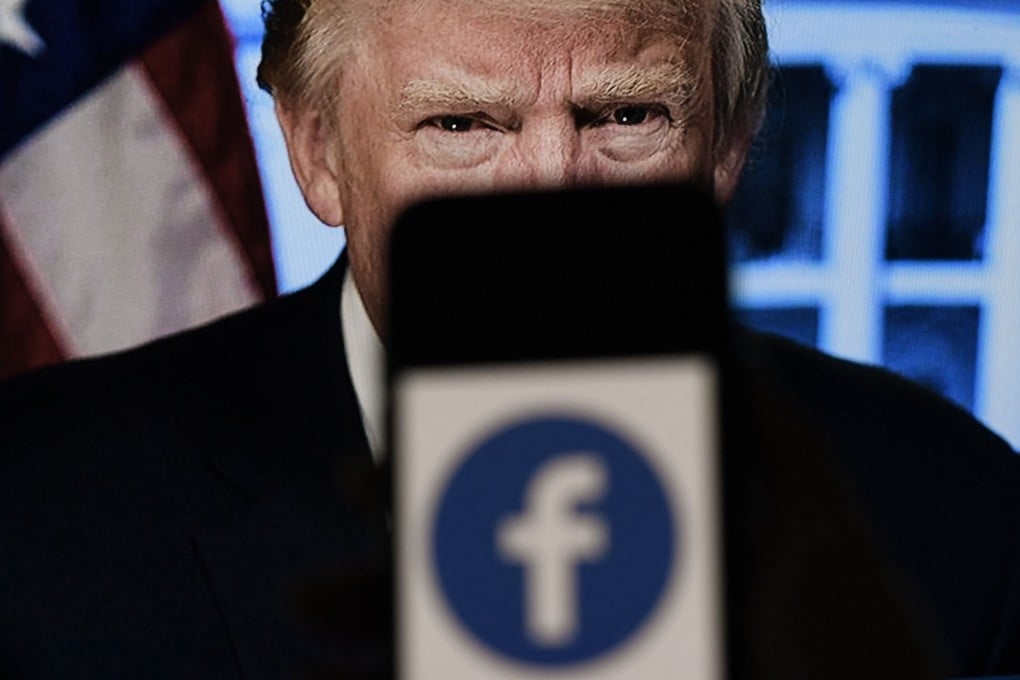 Former president Donald Trump will find out whether he gets to return to Facebook on Wednesday. Photo: AFP