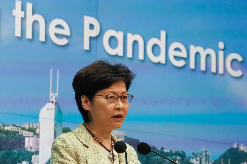 Carrie Lam says a plan to require the vaccination of incoming domestic helpers has been put on hold. Photo: Felix Wong
