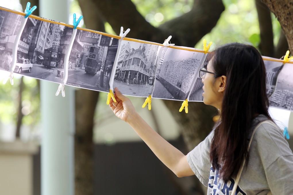 A campaign event was held on May 2, 2016 calling for the conservation of Cadogan Street Temporary Garden in Kennedy Town. The park was saved after the Town Planning Board rezoned the land “open space”. Photo: Dickson Lee