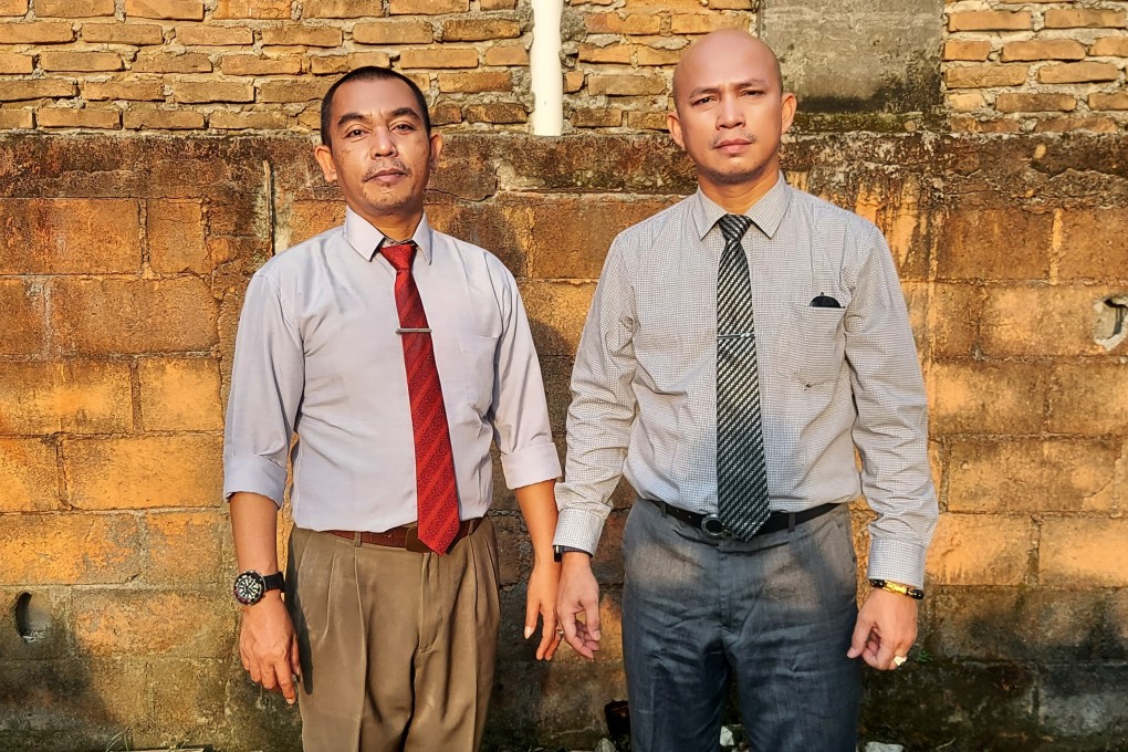 Human rights lawyers in Medan, Kamal Pane (left) and Ranto Sibarani say they will sue Kimia Farma for compensation. Photo: Aisyah Llewellyn