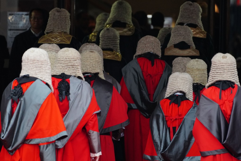 Judges attend a ceremonial opening of the legal year in Hong Kong’s Central. Photo: Robert Ng