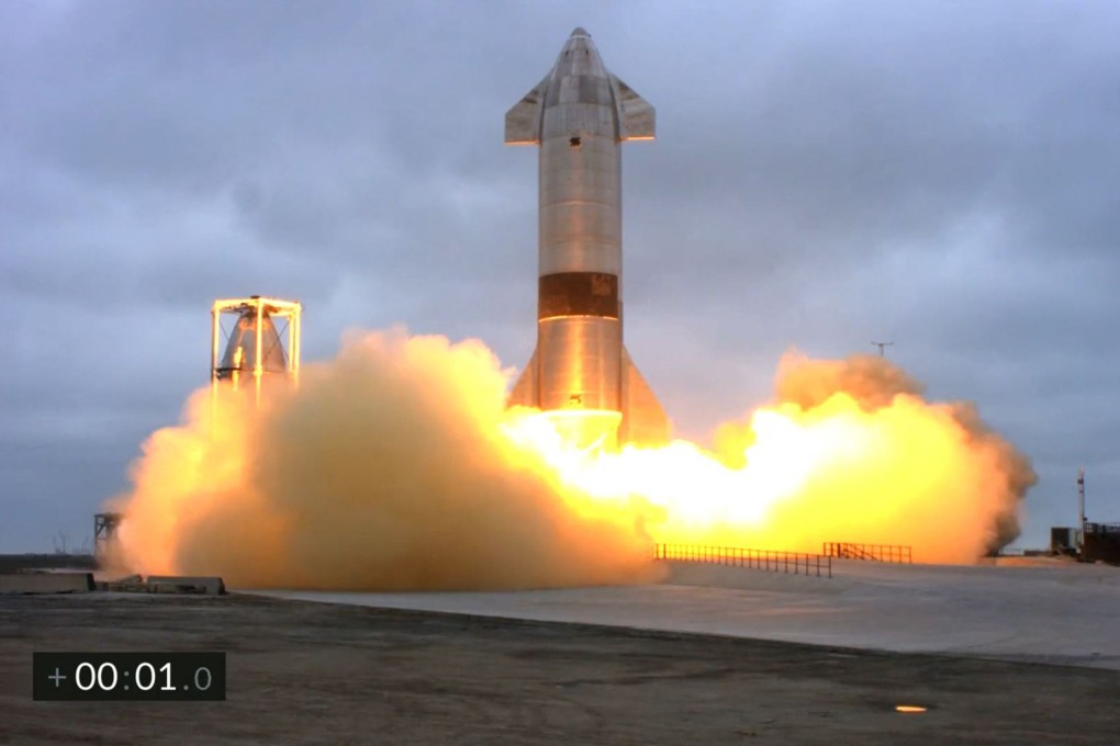 SpaceX’s Starship SN15 lands in Texas on Wednesday. Photo: SpaceX via AFP