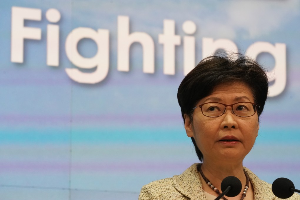 Chief Executive Carrie Lam meets the media before an Executive Council meeting on May 4. Photo: Felix Wong