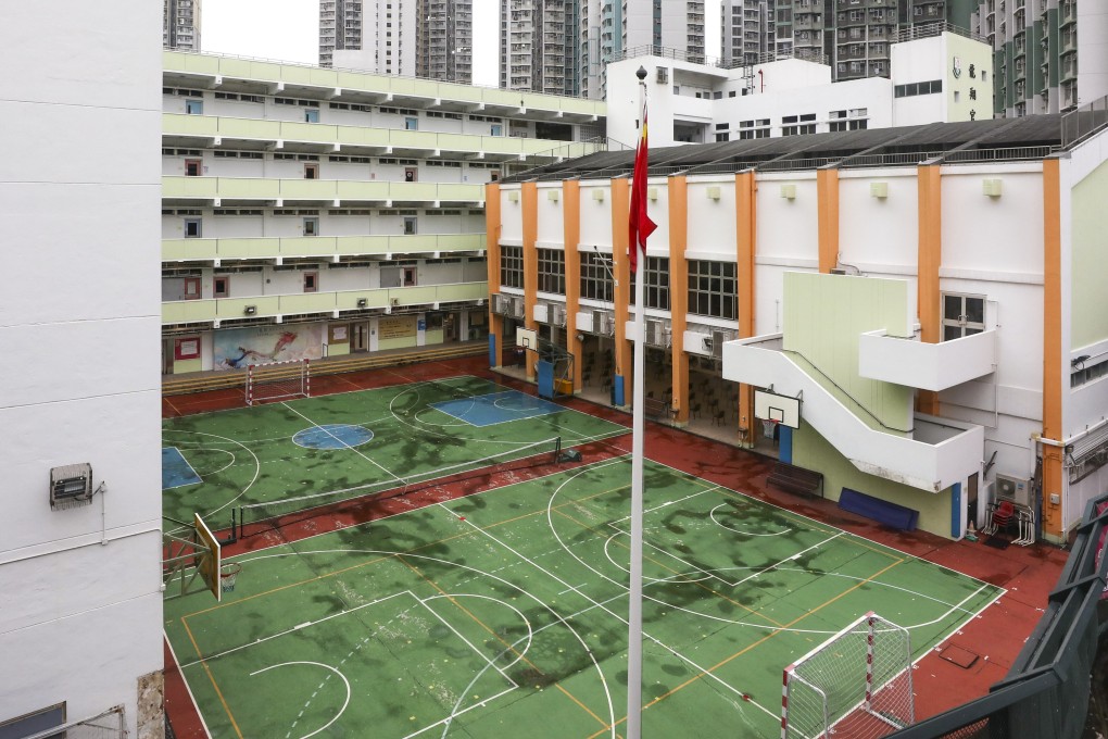 The Lung Cheung Government Secondary School in Wong Tai Sin, where a teacher was recently deregistered for ‘defaming the nation’. Photo: Xiaomei Chen