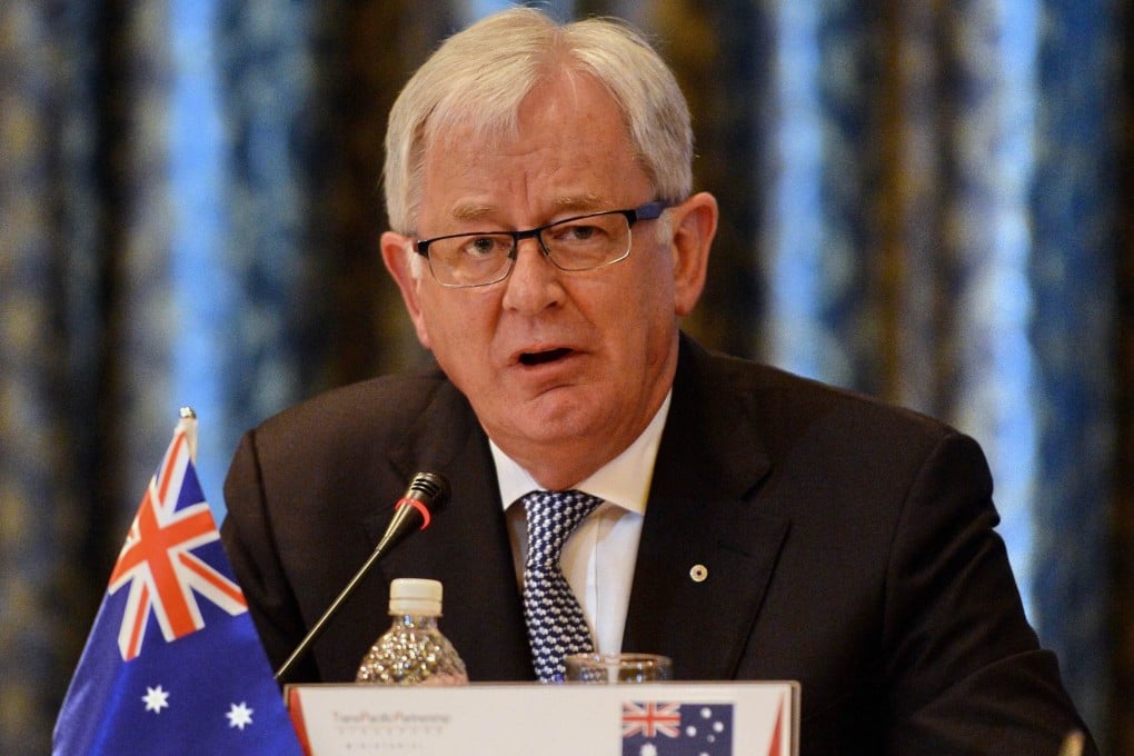 Former Australian trade minister Andrew Robb took part in the inaugural China-Australia Strategic Economic Dialogue in 2014. Photo: AFP