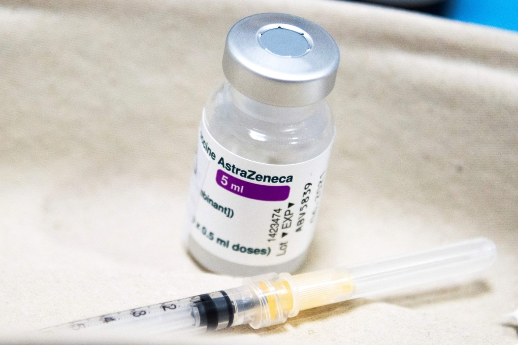 AstraZeneca’s Covid-19 shot has resulted in reports of rare blood clots with low platelet levels that occur more commonly in younger adults. Photo: AFP