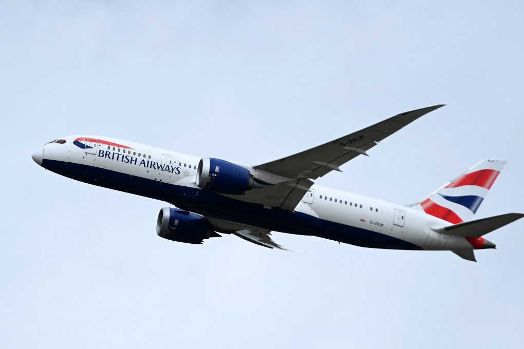 A British Airways plane takes off at Heathrow Airport ion Monday. Photo: EPA-EFE