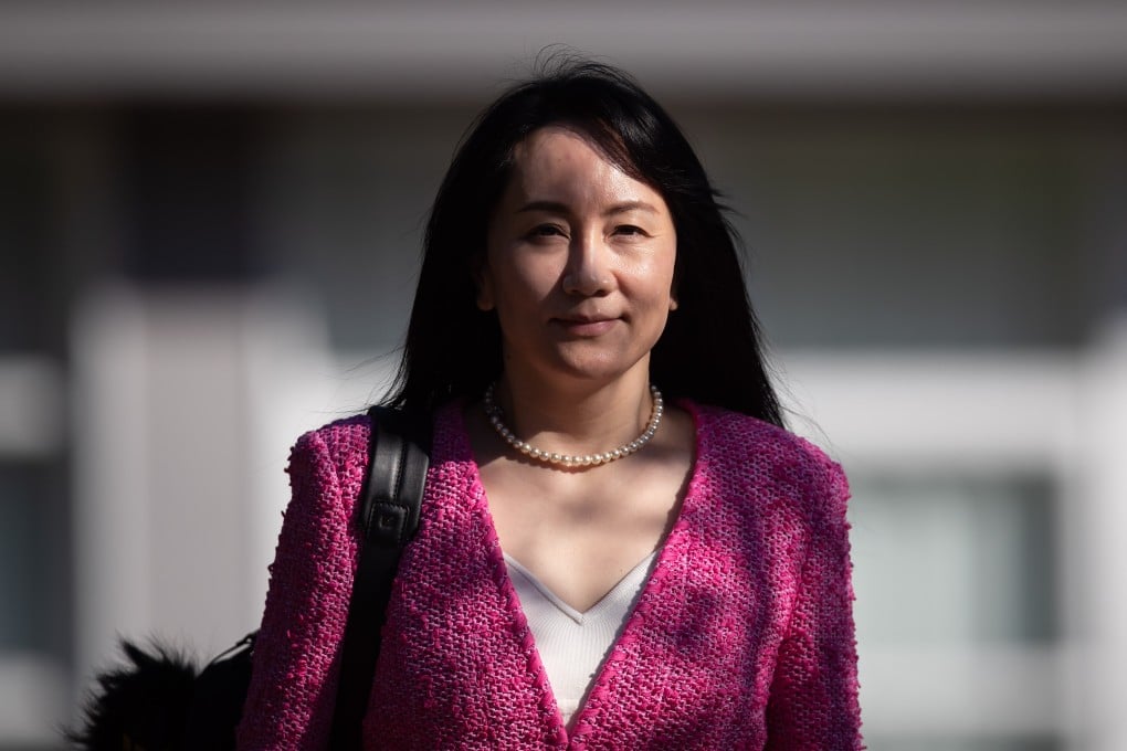 Meng Wanzhou, chief financial officer of Huawei Technologies, leaves her home to attend a court hearing in Vancouver on April 19. Photo: Bloomberg