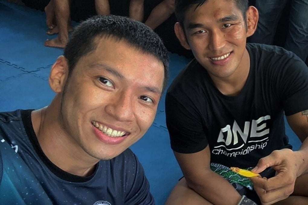 ONE Championship star Aung La N Sang (right) poses with his fellow Burmese MMA fighter Phoe Thaw. Instagram/@aunglansang