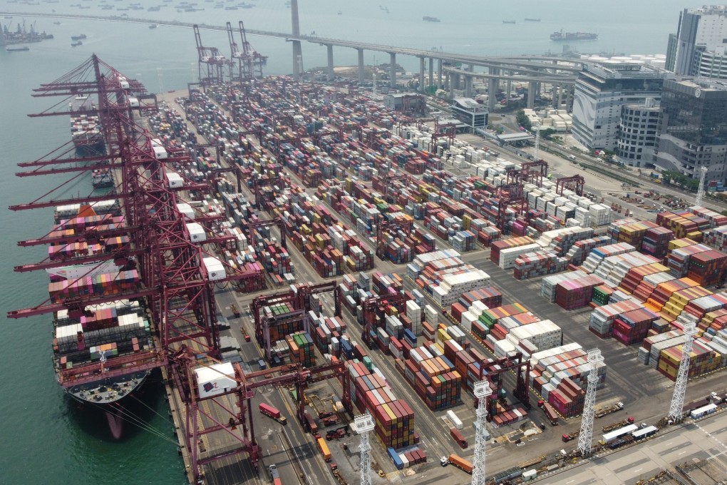 A general view of Kwai Tsing Container Terminal 9 in Tsing Yi. Photo: SCMP