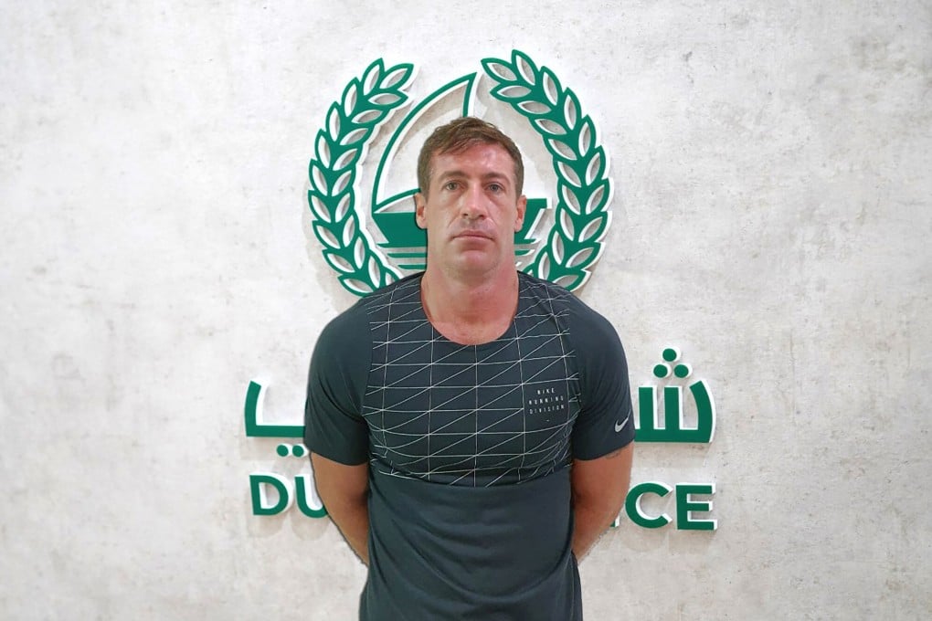 Michael Paul Moogan, a British national suspected of involvement in a plot to traffic huge quantities of cocaine, has been arrested in Dubai. Photo: Dubai police Force / AFP