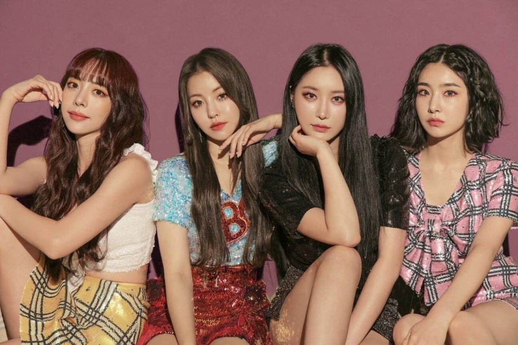 K-pop girl group Brave Girls (from left) Eunji, Yujeong, Minyong, and Yuna. They had one of 2021’s biggest hits in South Korea with Rollin’, released four years ago. They should thank their female fans for its success more than their male ones. Photo: Brave Entertainment