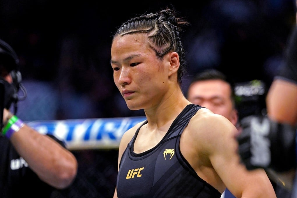 Zhang Weili looks on after losing to Rose Namajunas at UFC 261. Photo: USA TODAY Sports