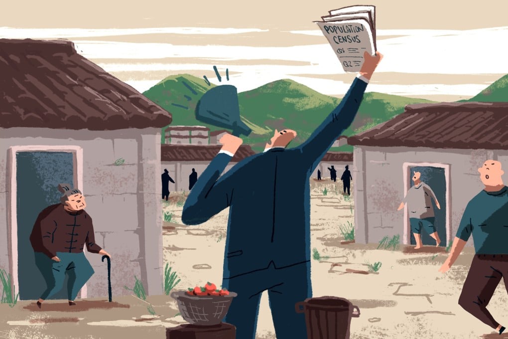 China’s census takers were tasked with collecting crucial demographic data on the world’s most populous country, and sometimes they had to get creative to get citizens to participate. Illustration: Perry Tse
