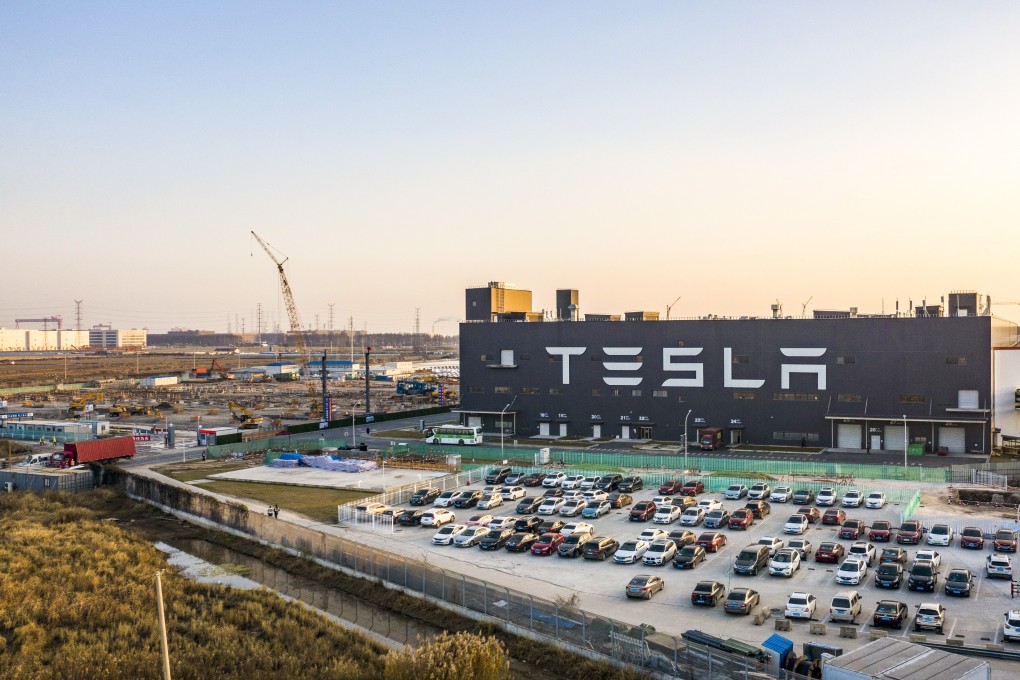 The Tesla Gigafactory in Shanghai, China, on Friday. Photo: Bloomberg