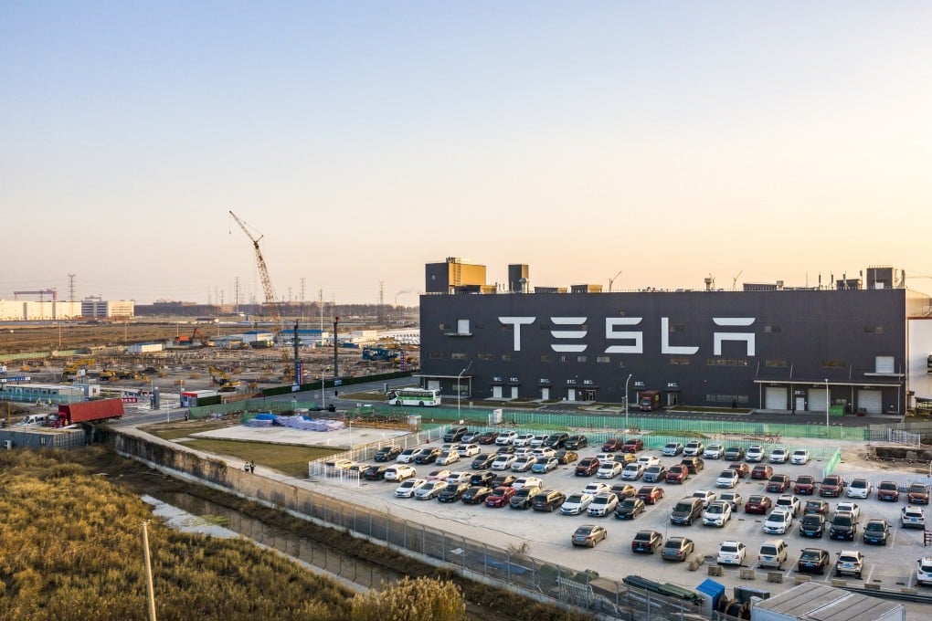 The Tesla Gigafactory in Shanghai, China, on Friday. Photo: Bloomberg