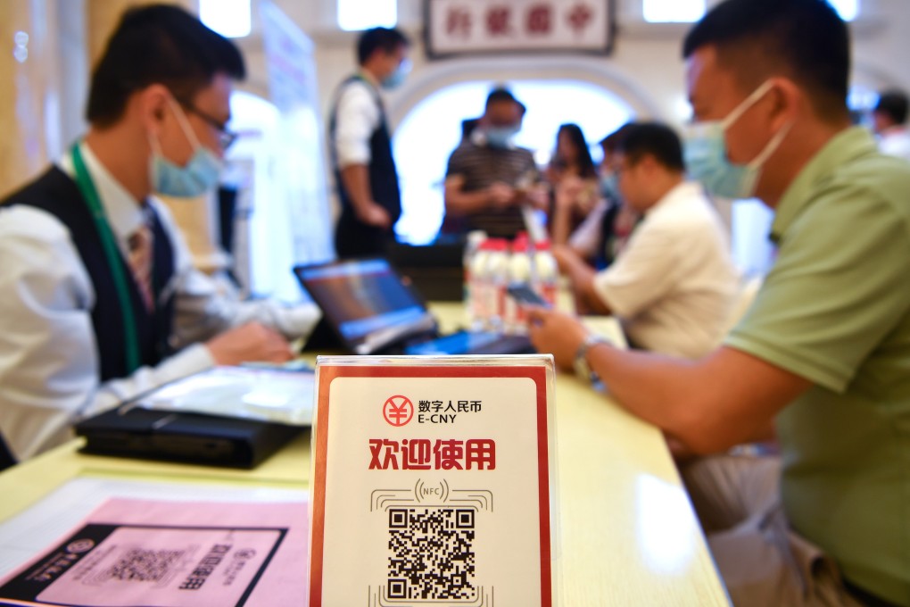 A group of major financial institutions have set up e-wallets on the digital yuan app developed by the People’s Bank of China. Photo: Xinhua