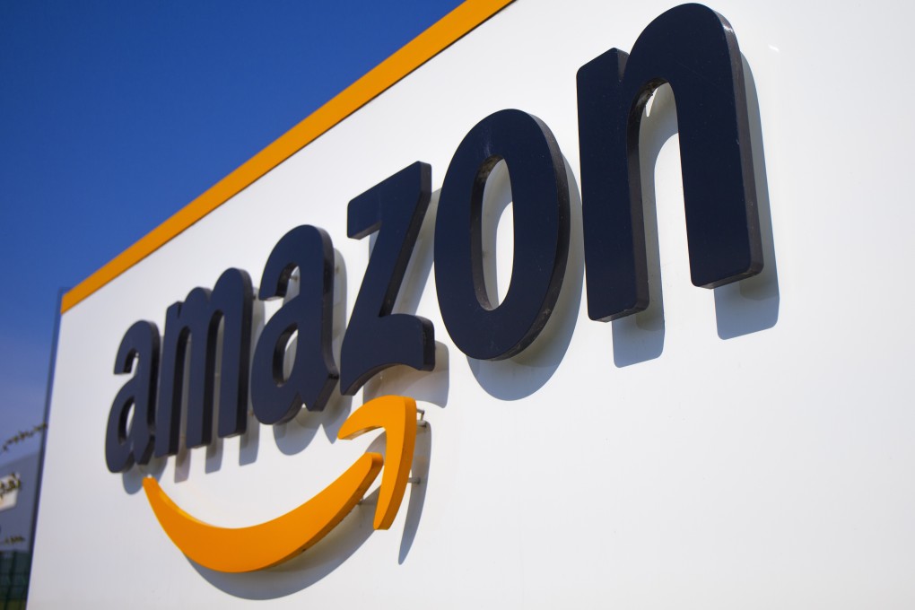 The Amazon logo is seen in Douai, northern France on April 16, 2020. Photo: AP Photo