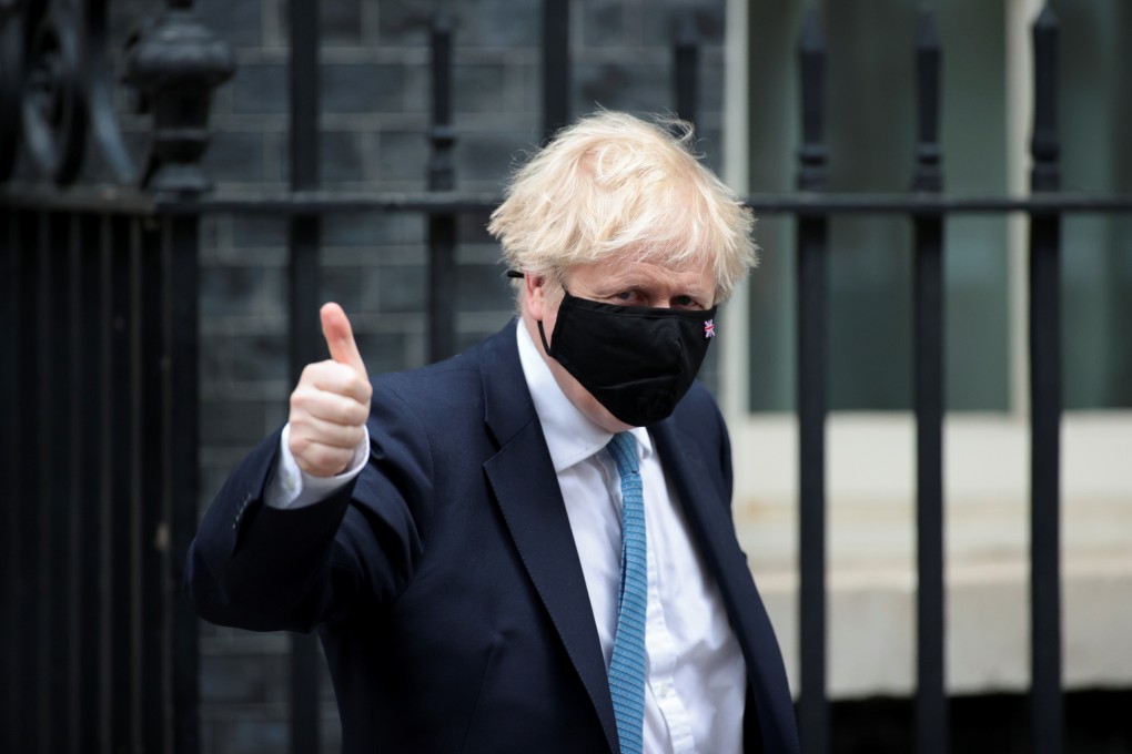 Britain’s Prime Minister Boris Johnson outside Downing Street in London on Wednesday. Photo: Reuters
