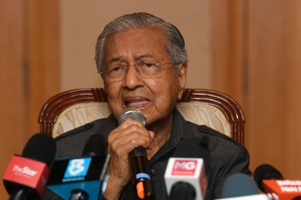 Mahathir Mohamad, Malaysia’s former prime minister, speaks at a press conference in January. Photo: Bernama/DPA