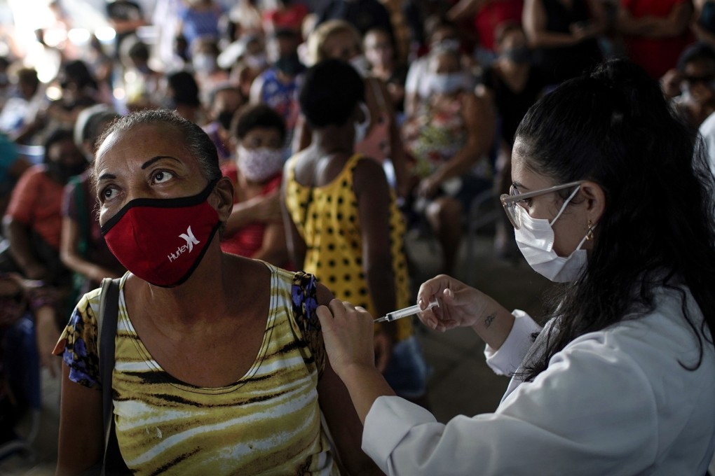 Brazil’s production of Sinovac’s Covid-19 vaccine faces disruption after a shipment of raw materials was delayed from China. Photo: AP