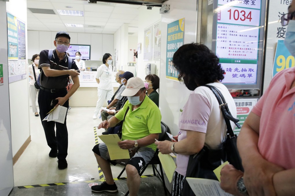 Taiwan reported a daily record of 16 domestic coronavirus cases on Wednesday. Photo: Bloomberg