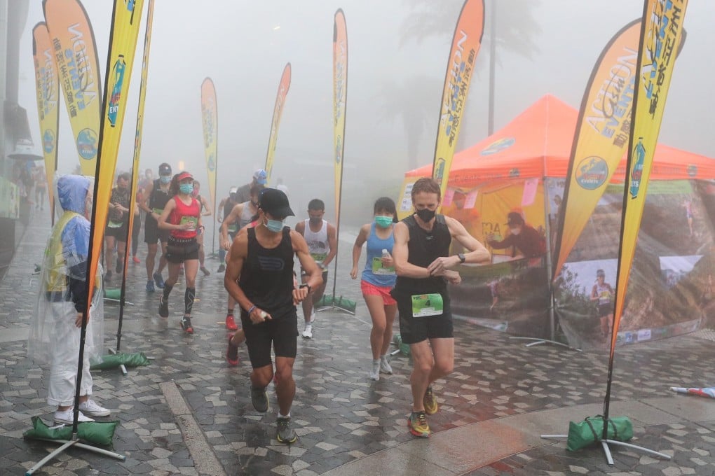 A socially distanced start line at one of two trial events – why have more events not been granted? Photo: Action Asia Events