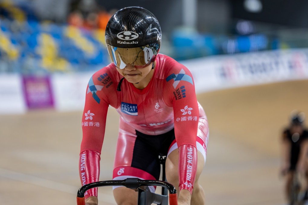 Hong Kong women's Sarah Lee Wai-sze at the UCI Track Cycling Nations Cup at the Hong Kong Velodrome in Tseung Kwan O in May. Photo: Cycling Association of Hong Kong