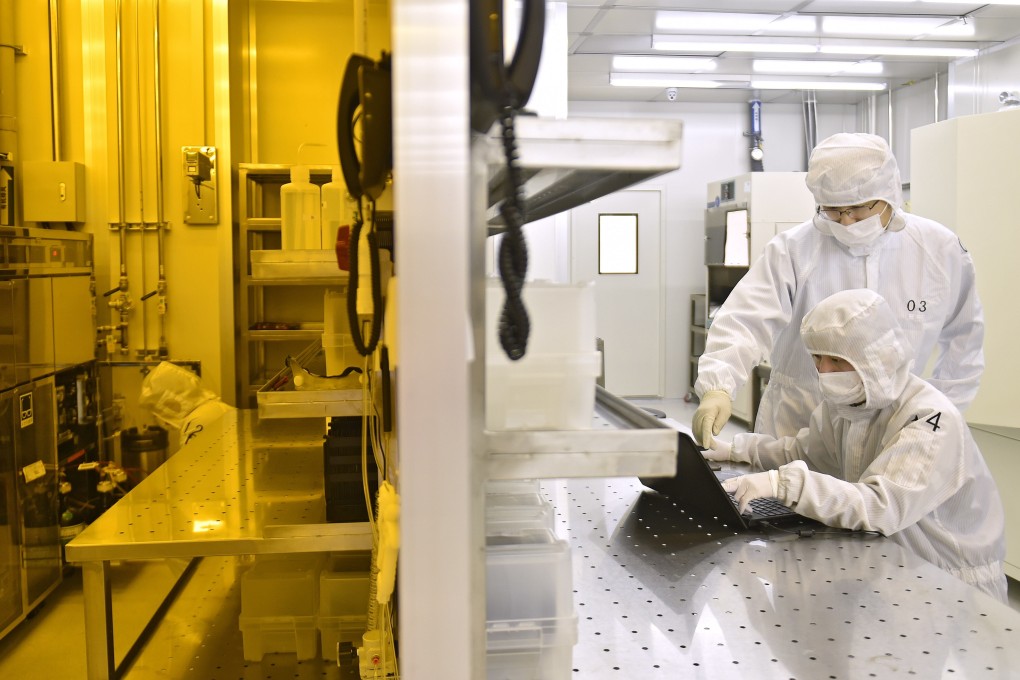 Engineers work at a semiconductor enterprise in Dalian, Liaoning Province. State media has emphasised that making chips is not only very difficult, but represents the pinnacle of global cooperation. Photo: Xinhua