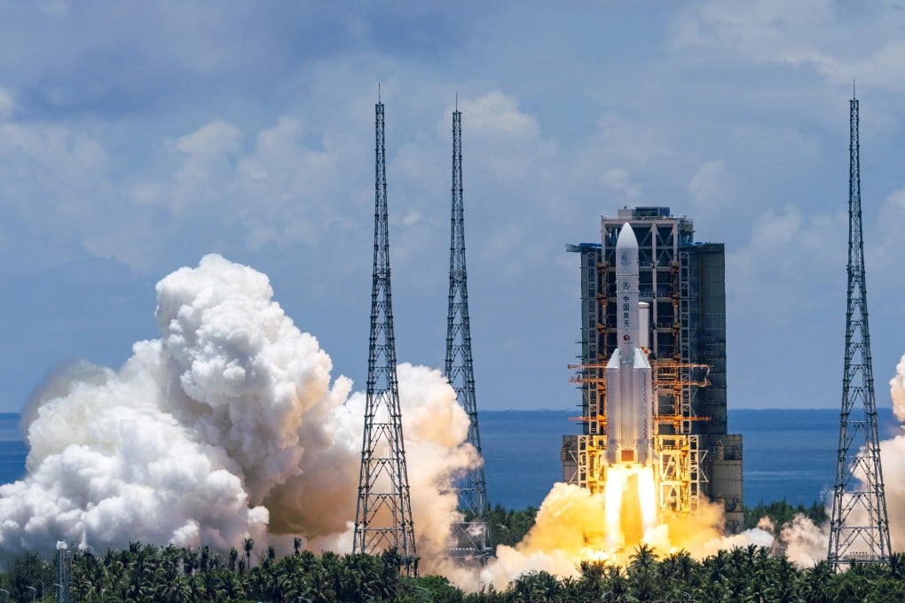The Tianwen-1 Mars probe lifts off from the Wenchang Space Launch Centre in Hainan province on July 23 last year. Photo: Xinhua