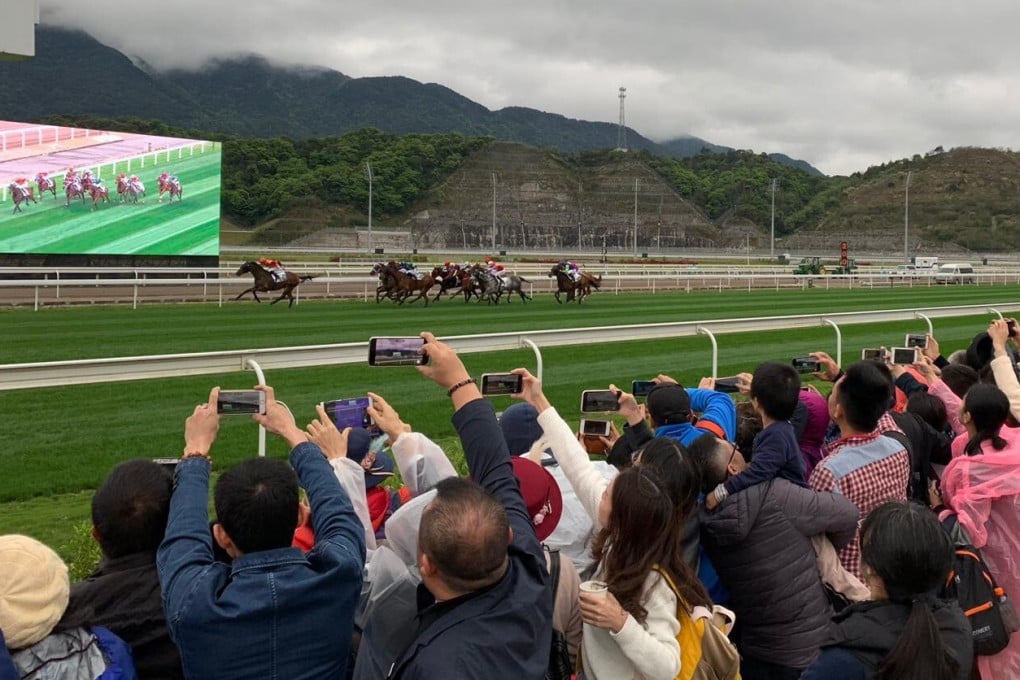 Fans watch racing at Conghua in March 2019. Photo: Noel Prentice