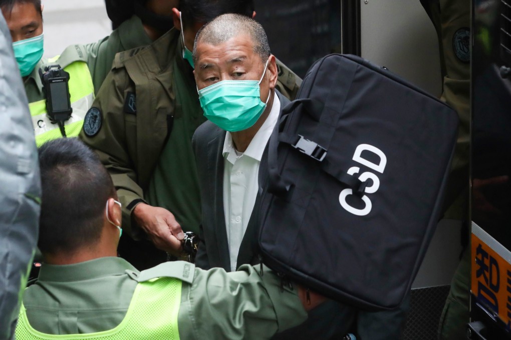 Jimmy Lai arrives for a hearing at the Court of Final Appeal in February. Photo: Sam Tsang