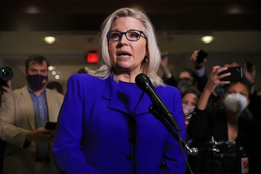 Liz Cheney after House Republicans voted to remove her as conference chair. Photo: TNS
