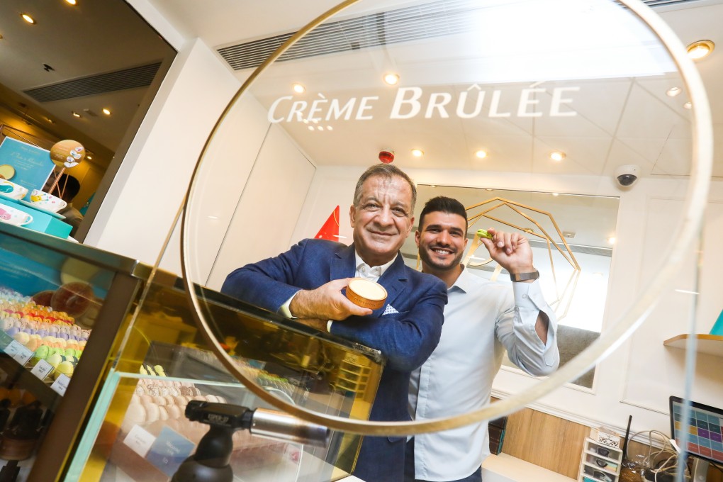Paul Lafayet founder Toni Younes with his son Christophe, the co-founder of the patisserie, at their shop in K11 Art Mall, in Tsim Sha Tsui, Hong Kong. Photo: Jonathan Wong