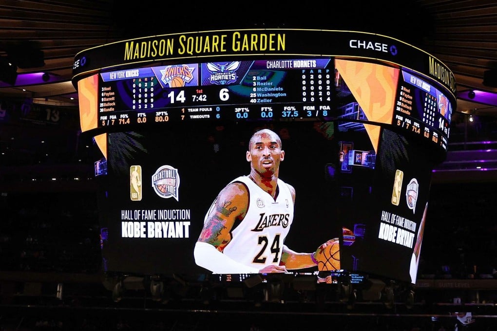Kobe Bryant was inducted into the Basketball Hall of Fame on May 15, 2021 in New York City. Photo: Getty Images/AFP