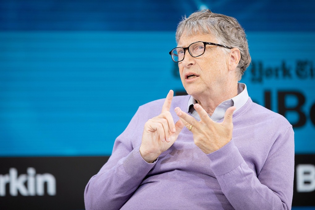 Bill Gates speaks onstage at The New York Times’ Dealbook event on November 6, 2019, in New York. Photo: TNS