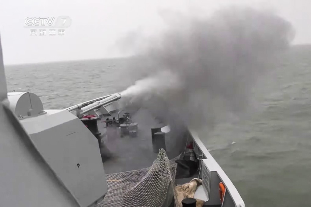 CCTV reported on military exercises of the PLA’s Eastern, Northern and Southern Theatre Commands on May 17, 2021. Photo: CCTV