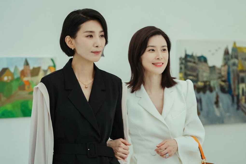 The Netflix K-drama Mine follows the lives of a family of rich and powerful women. Kim Seo-hyung (left) and Lee Bo-young in a still from the series.