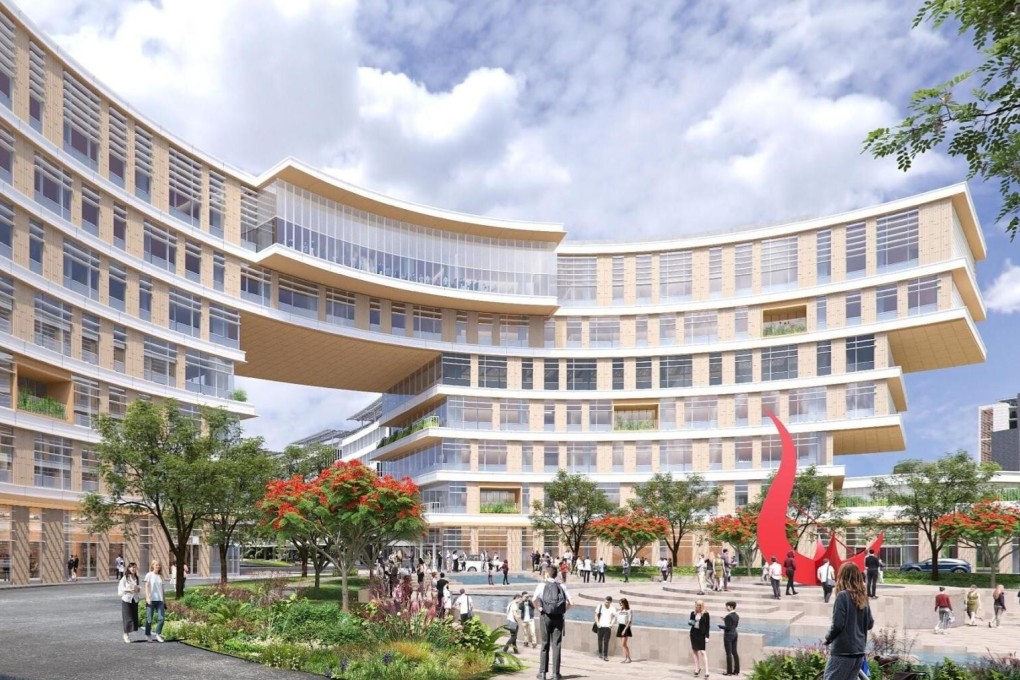 An artist’s depiction of the entry gateway for the Guangzhou campus of Hong Kong University of Science and Technology. Photo: Handout