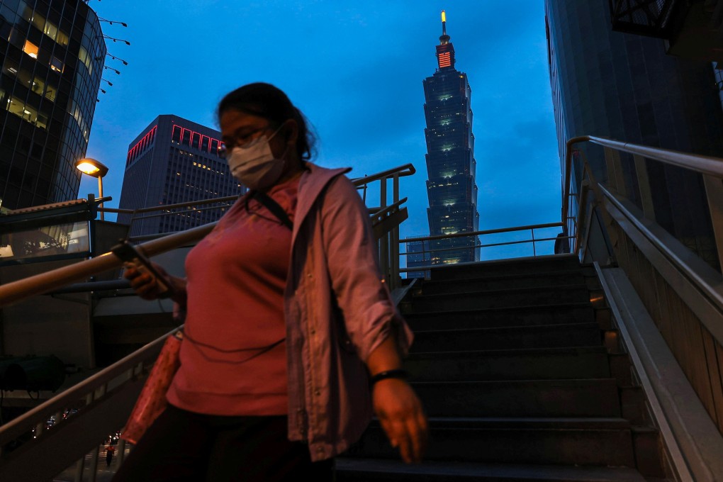 Taipei’s streets are quiet as Taiwan continues to battle a Covid-19 outbreak. Photo: Reuters